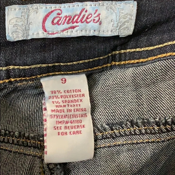 Candies Denim Cropped Jeans size 9 - Picture 5 of 7